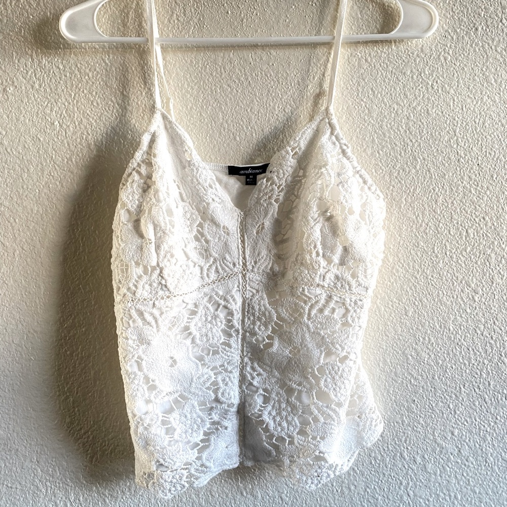 White lace top